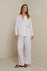 Fenton pants natural stripe trousers