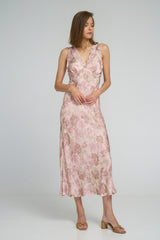 Elegant summer dress styled for a garden occasion