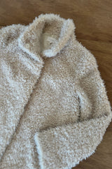 Beige fluffy winter jacket by lilya