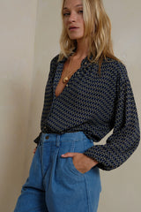 Solace Shirt in Retro Print by LILYA