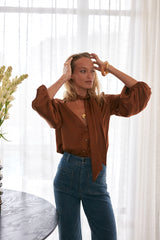 LILYA signature ’70s-inspired denim jeans