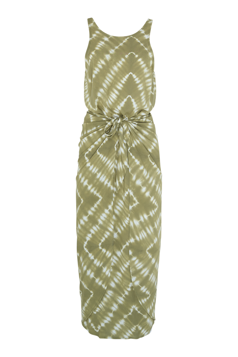 Martini Dress with round neck and soft drape