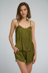 Soft flowing silhouette with gathered bust detail