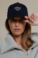 Navy cap with L’Amour Vintage 1971 embroidery