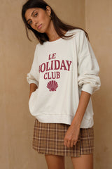 Relaxed crew neck sweater designed for comfort and everyday wear
