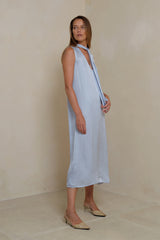Relaxed fit silk-look Sirocco Dress side view