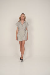 Valeria Dress Frappe/Charcoal by LILYA