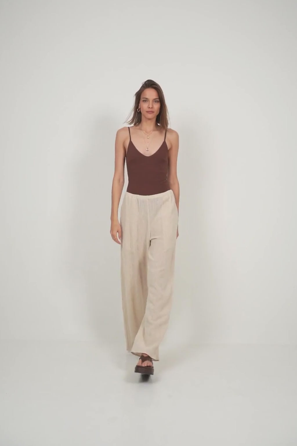 summer mesh natural pants lilya
