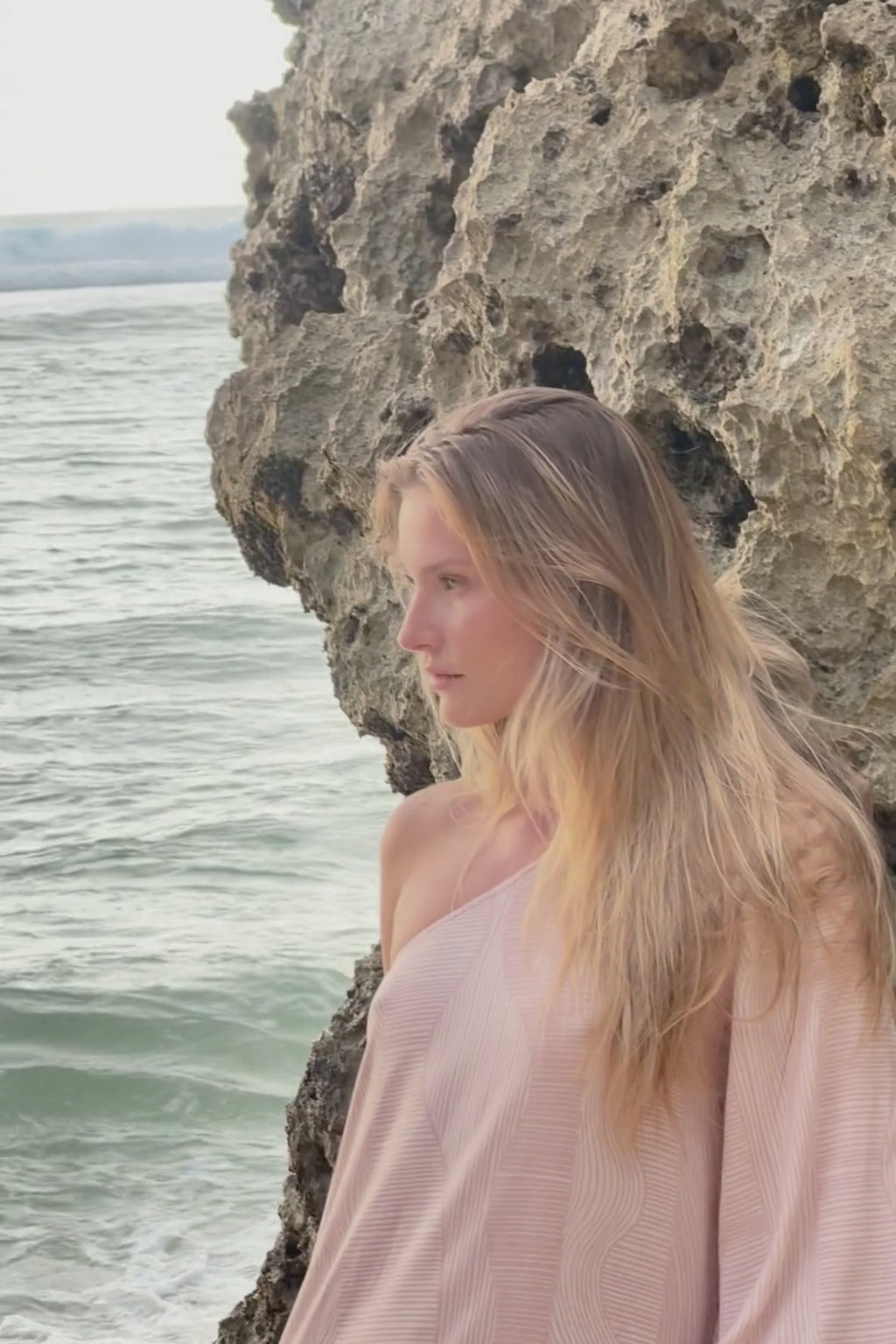 Video showing the beautiful soft rayon fabric in Layne midi Dress