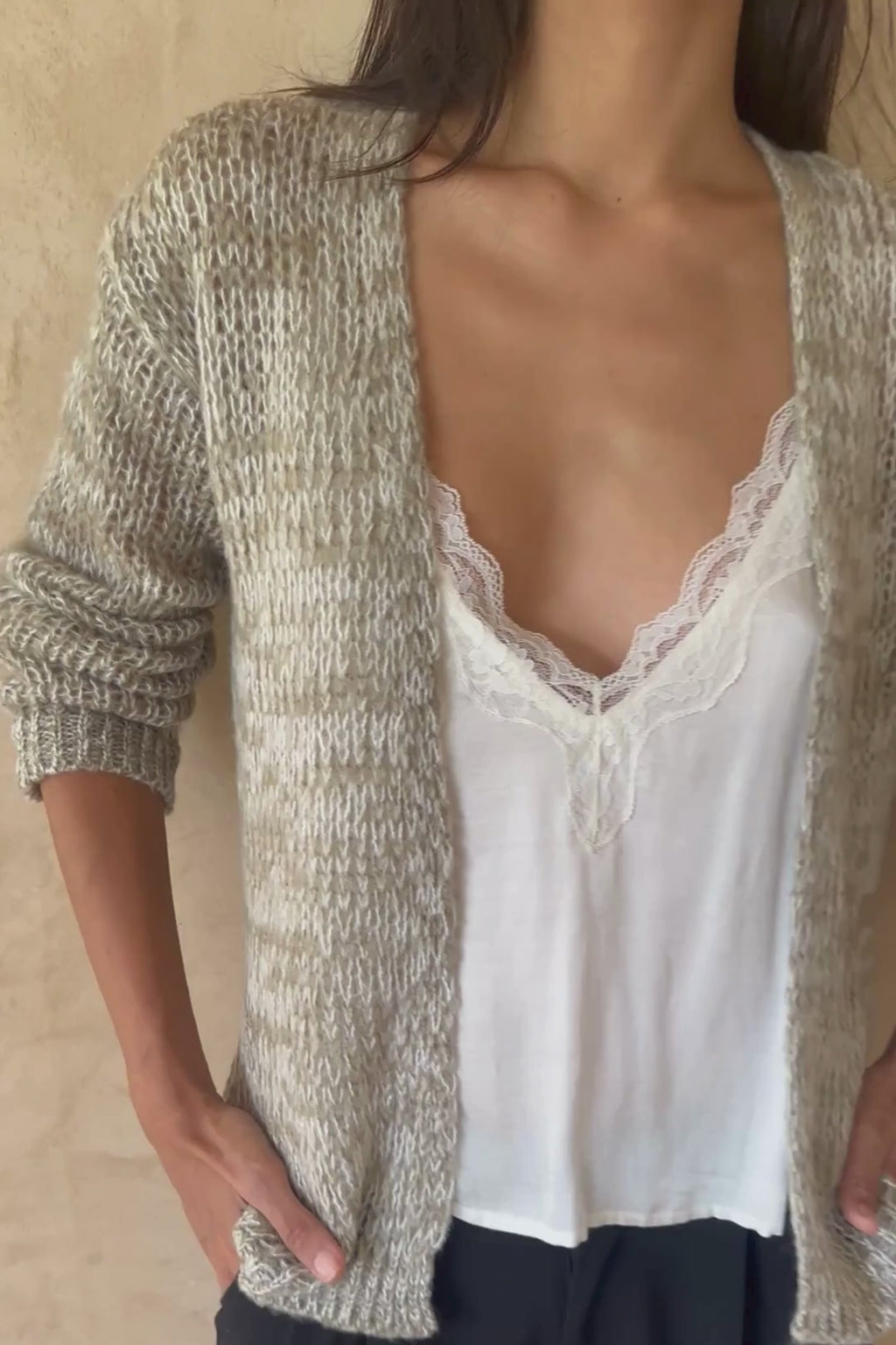 lilya knit cardigan for transeasonal layering