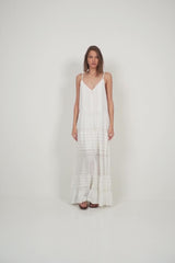 white boho maxi dress summer lilya
