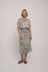 The Odin Dress in Batik Sage by LILYA