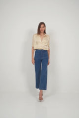 LILYA Molly Jeans styled with retro 70s flair