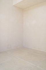 Side profile of silky Oriana Dress midi length