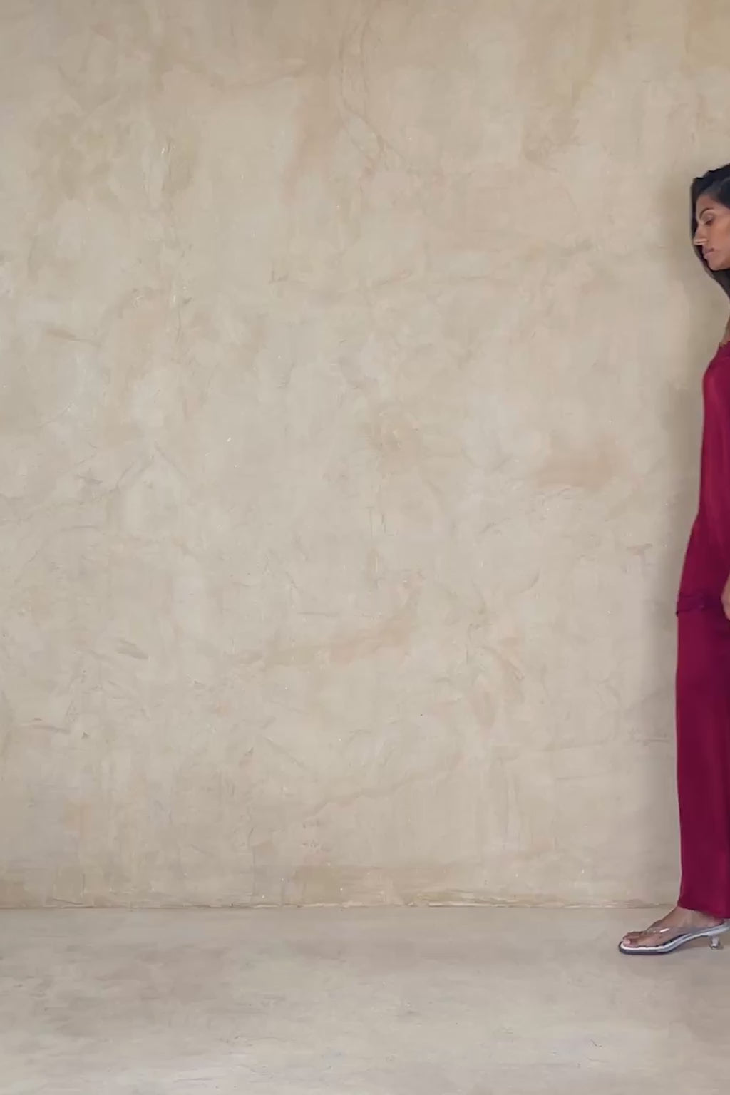 Feminine satin pants for holiday dinners and warm evenings
