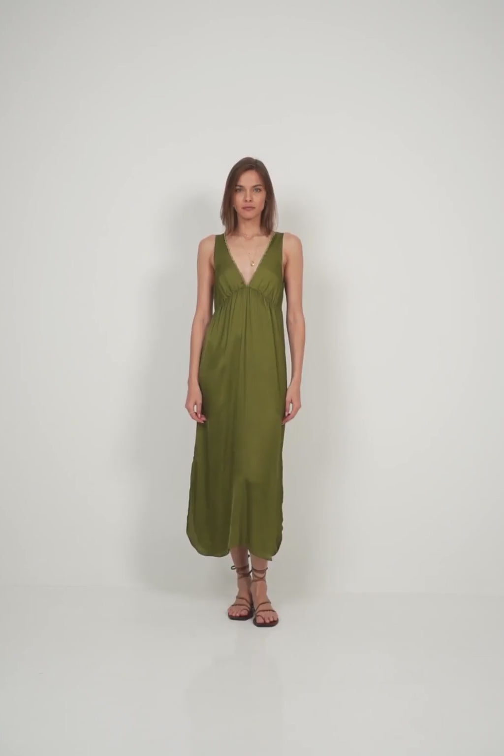 Back and side view of Amazonia Dress by LILYA