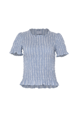 Short sleeved ruched summer top Lilya