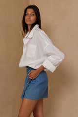 Comfortable summer mini skirt designed for effortless everyday dressing