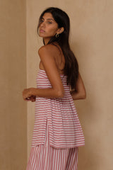 Lightweight cotton rayon strapless top with ruched back and soft drape