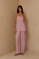 Lightweight cotton rayon pants with elasticated drawstring waistband and side pockets