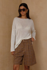Tailored cotton Bermuda shorts designed for comfort and effortless everyday dressing
