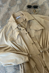 A flatlay image of the utility jacket by Lilya
