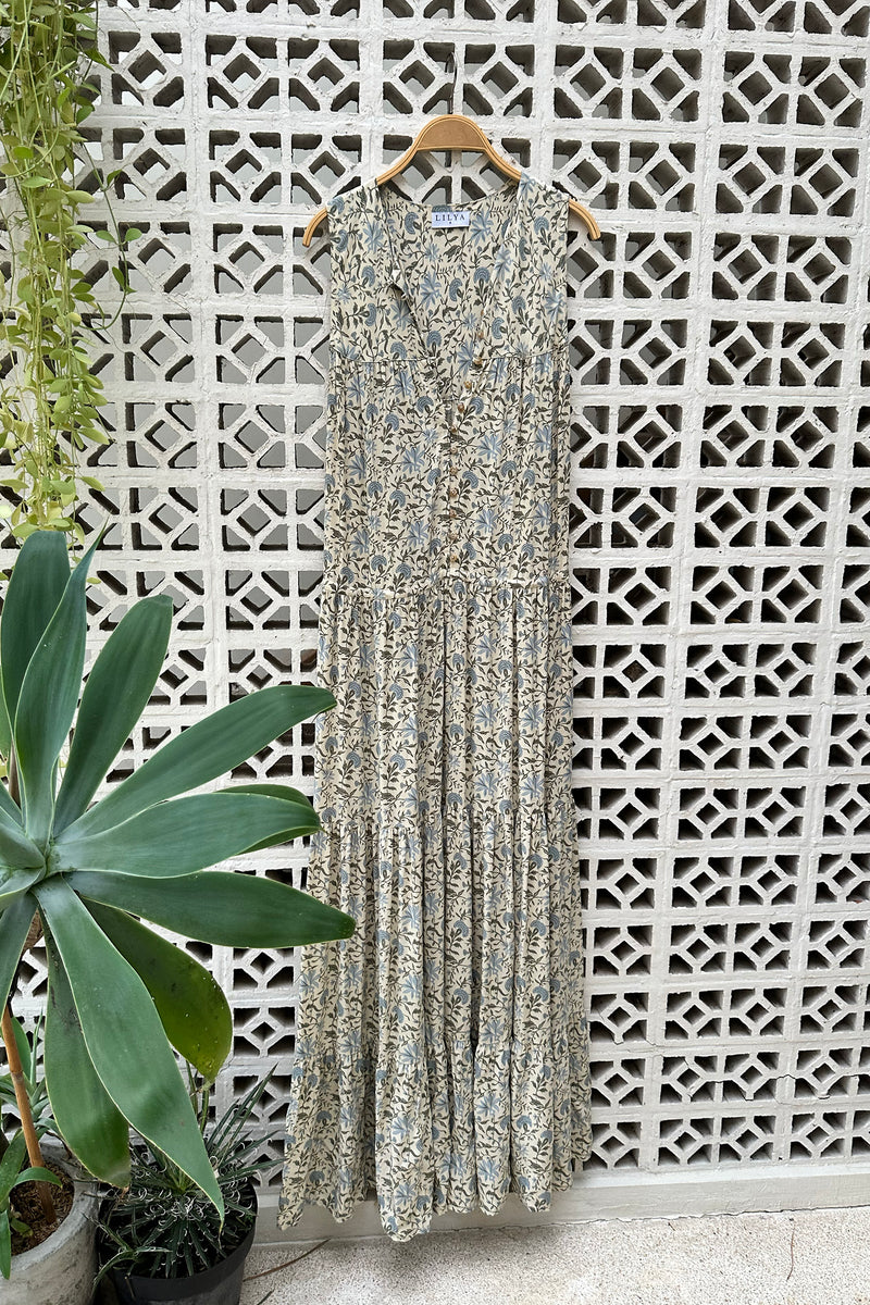 A close up of the Calvi Dress by Lilya
