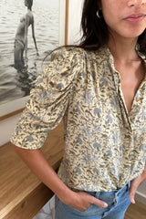 Close up detail of the Woodford Blouse by Lilya