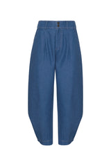 utility chambray pants by LILYA
