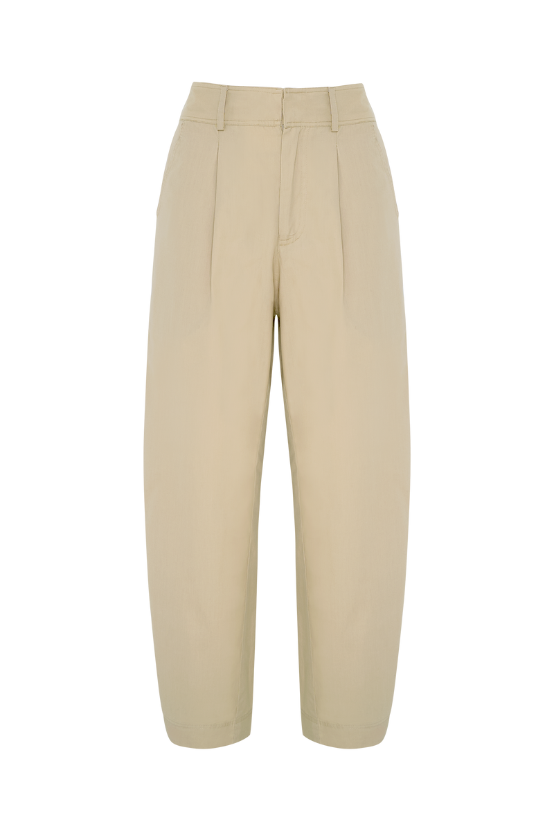 Casual neutral coloured utility pants by Lilya