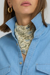 Provence Scarf in romantic Fleur Des Champs print for versatile styling.