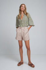 Day Linen Short - Sand Pink